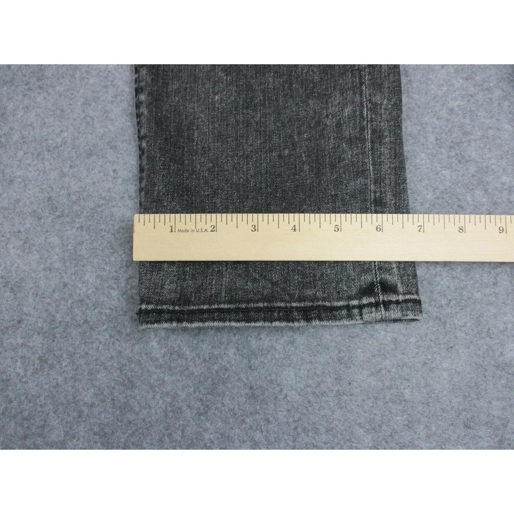 True Religion Jeans Mens 38 Gray Rocco Moto Relaxed Skinny Pocket Embroidery